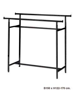 Twin garment rail - Black