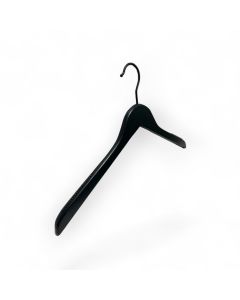 Wooden coat hangers - Flat - Matt black