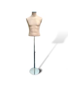 Male Tailor Dummy - Short - Chrome