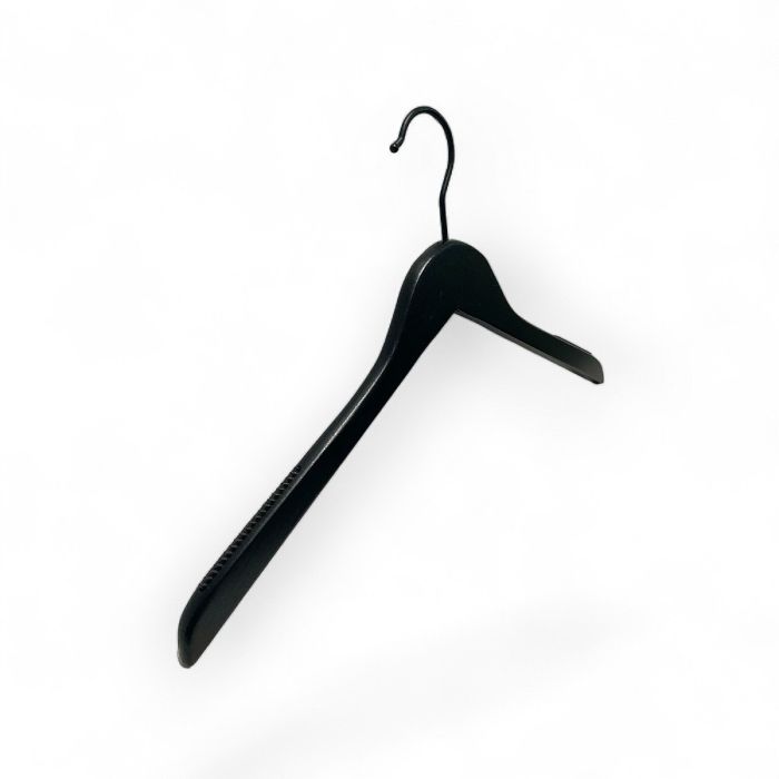 Wooden coat hangers - Flat - Matt black