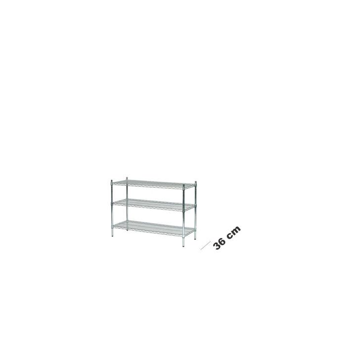 Tubo Wire Shelving (122 x 36 x H 90 cm.)