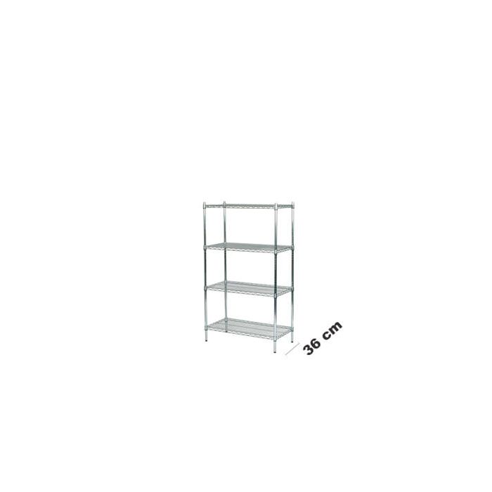 Tubo Wire Shelving (91 x 36 x H 160 cm.) 