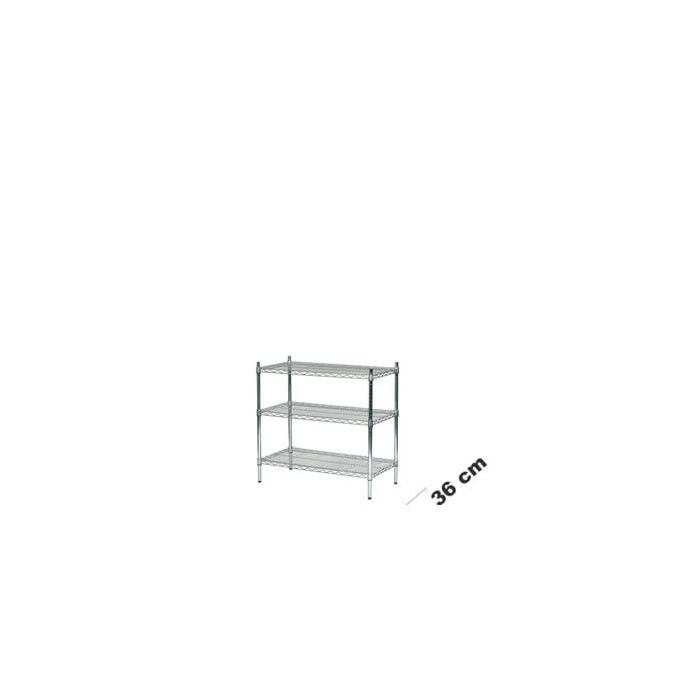 Tubo Wire Shelving (91 x 36 x H 90 cm.) 