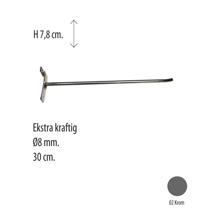 Varekrog t/panel  - 30 cm Ekstra kraftig