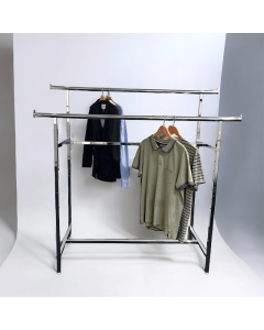 Twin garment rail