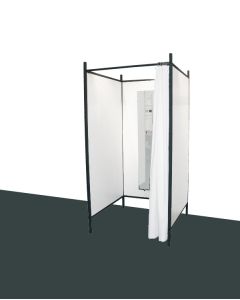 3-sided changing room - Black frame