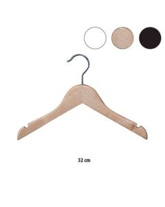 Wooden coat hanger w/ notches - Junior