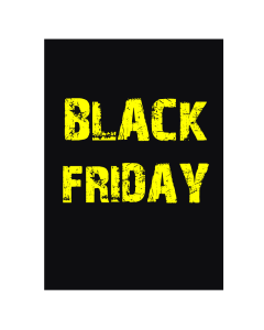 Plakat - Black Friday - 50 x 70 cm. Gul