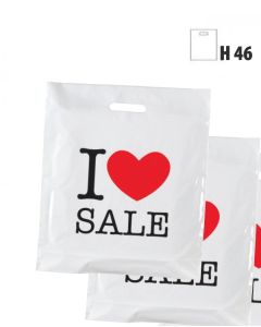 Plastic carrier bags - I ♥ SALE