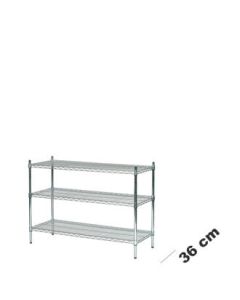 Wire Shelving (122 x 36 x H 90 cm.) - Tubo