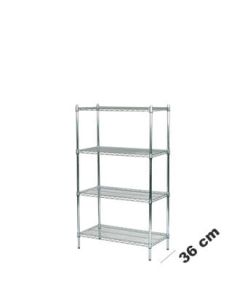 Wire Shelving (91 x 36 x H 160 cm.) - Tubo