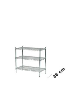 Wire Shelving (91 x 36 x H 90 cm.) - Tubo