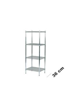 Wire Shelving (61 x 36 x H 160 cm.) - Tubo