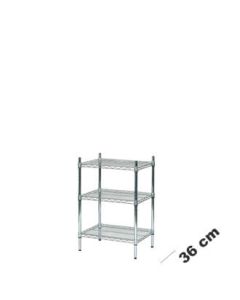 Wire Shelving (61 x 36 x H 90 cm.) - Tubo