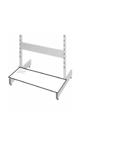 Bottom shelf f/ gondola 61 cm. - White