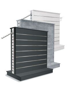 Double sided slatwall gondola